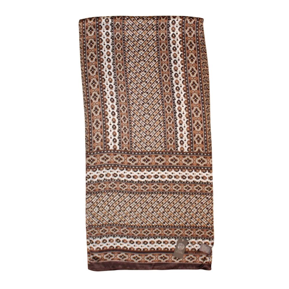 Vince Camuto Panel Paisley 100% Silk 72" x 18" Oblong Scarf #VC2491